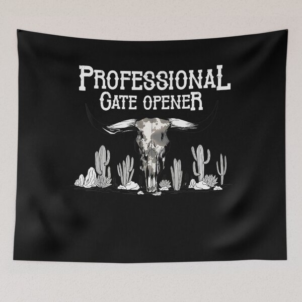 Item preview, Western Cactus Cow Bull Skull Profestional Gate Opener designed and sold by FernAdams6.