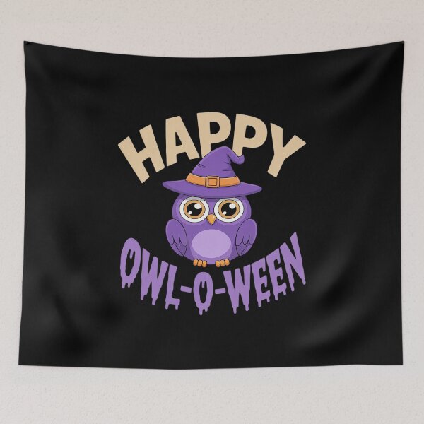 Item preview, Happy Owl-O-Ween Owl Lovers Halloween Fun for Spooky Season designed and sold by JulienAureo.