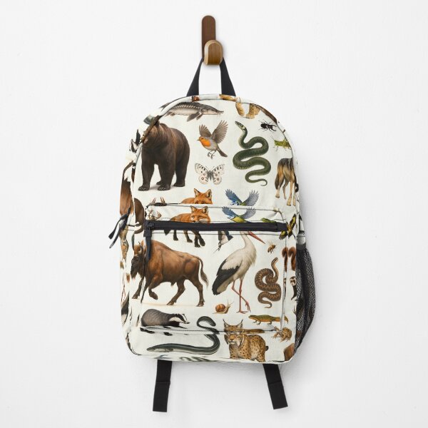 Item preview, Animals of Eastern Europe Retro Illustration Wildlife Chart designed and sold by kakarikihill.