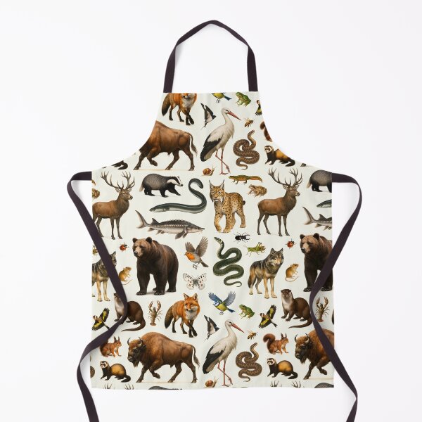 Item preview, Animals of Eastern Europe Retro Illustration Wildlife Chart designed and sold by kakarikihill.