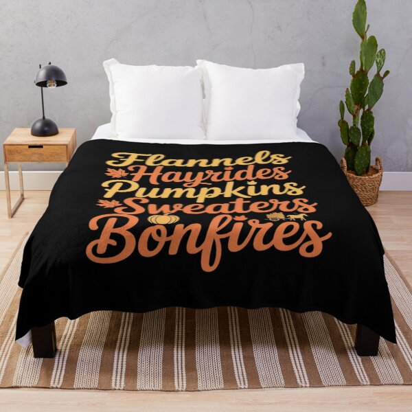 Item preview, Hayrides flannel bonfires fall Halloween fun designed and sold by JulienAureo.
