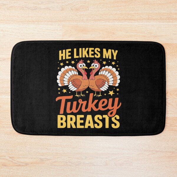 Item preview, He Likes My Turkey Breasts Couple Matching Thanksgiving designed and sold by JulienAureo.