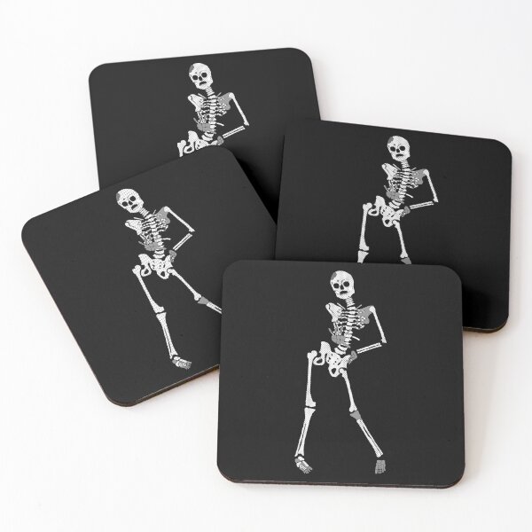 Item preview, Gyaru Posed Halftone Skeleton designed and sold by toowoosh.