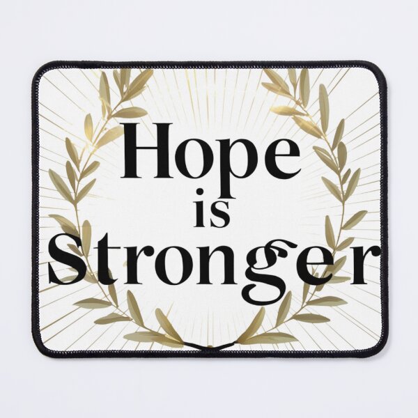 Item preview, Hope Is Stronger Inspirational Quote Light Design designed and sold by SuyPrintArt.