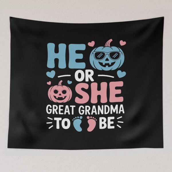 Item preview, He or She Great Grandma to Be Baby Gender Reveal Halloween designed and sold by JulienAureo.