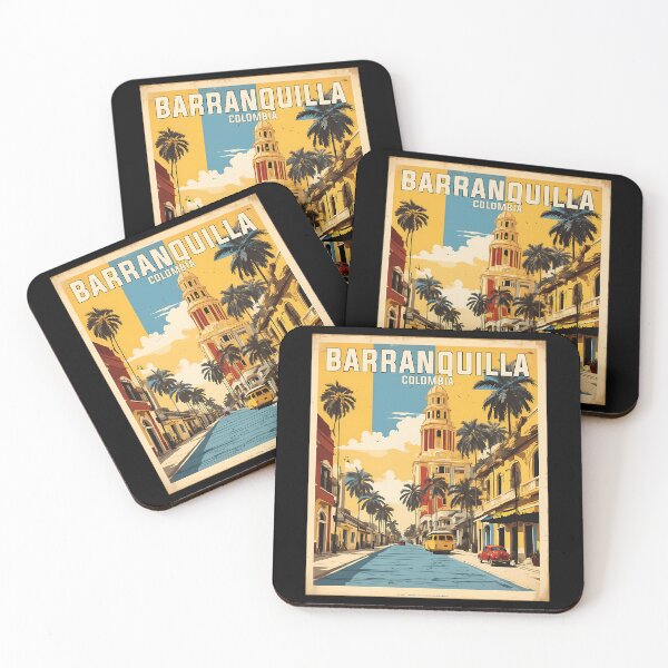 Item preview, Barranquilla Colombia Retro Vintage Poster Tourism designed and sold by willardgarret.