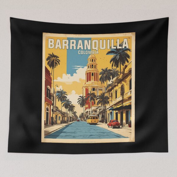 Item preview, Barranquilla Colombia Retro Vintage Poster Tourism designed and sold by willardgarret.