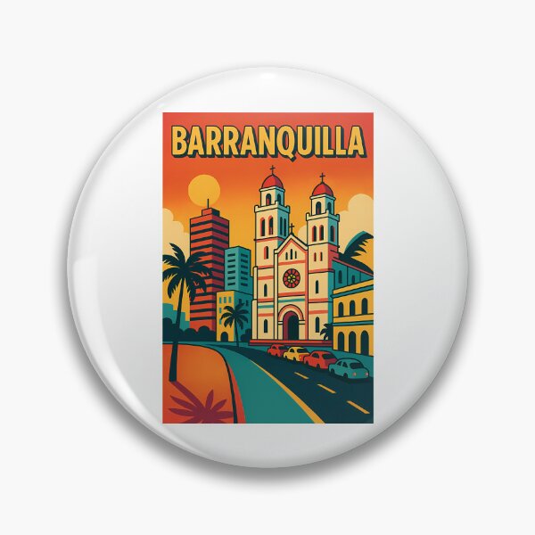 Item preview, Colorful Barranquilla Travel Poster designed and sold by willardgarret.