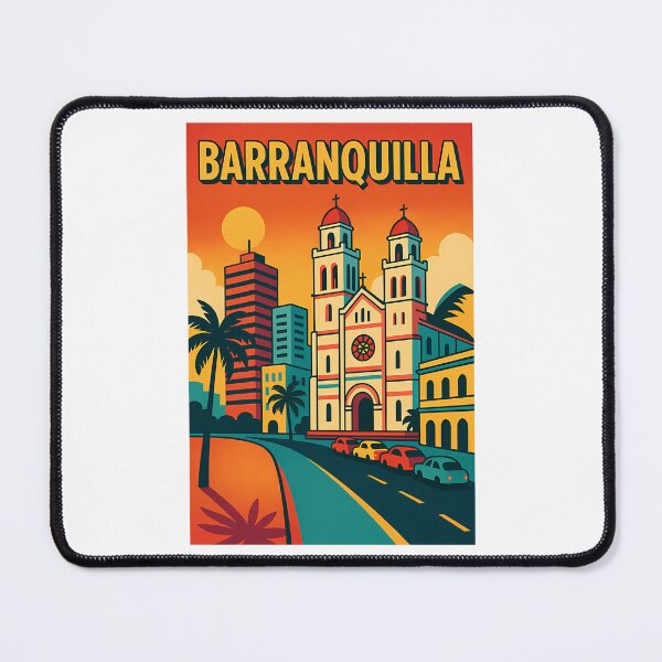Item preview, Colorful Barranquilla Travel Poster designed and sold by willardgarret.