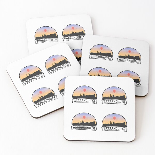 Item preview, Barranquilla Colombia Skyline Vintage Sunset Travel Souvenir designed and sold by willardgarret.