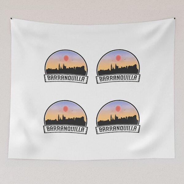 Item preview, Barranquilla Colombia Skyline Vintage Sunset Travel Souvenir designed and sold by willardgarret.
