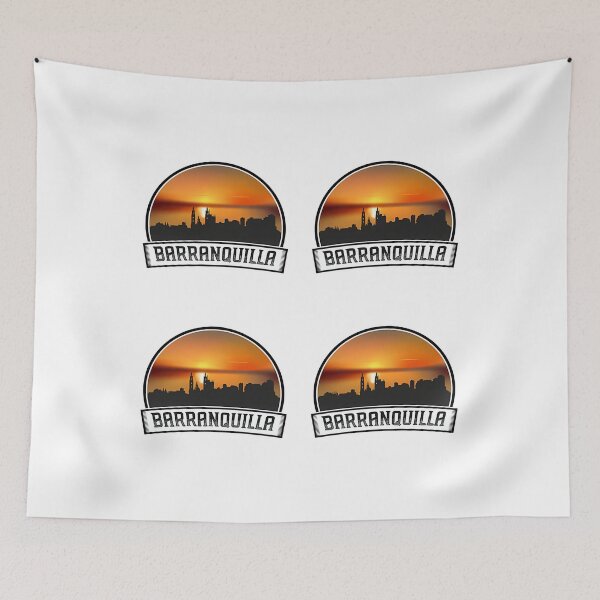 Item preview, Barranquilla Colombia Skyline Vintage Sunset Travel Souvenir designed and sold by willardgarret.