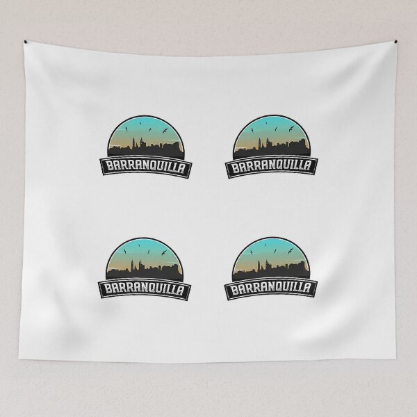 Item preview, Barranquilla Colombia Skyline Colombian Souvenir designed and sold by willardgarret.