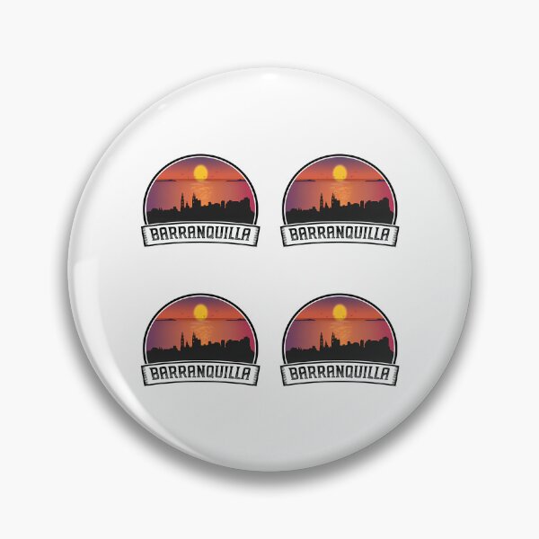 Item preview, Barranquilla Colombia Skyline Vintage Sunset Travel Souvenir designed and sold by willardgarret.