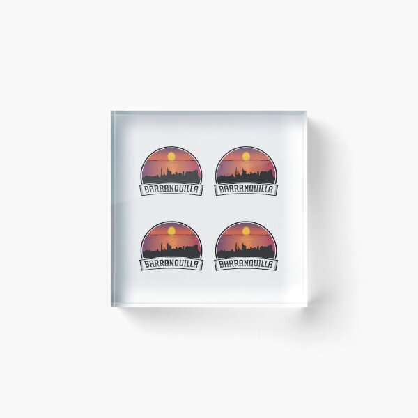 Item preview, Barranquilla Colombia Skyline Vintage Sunset Travel Souvenir designed and sold by willardgarret.