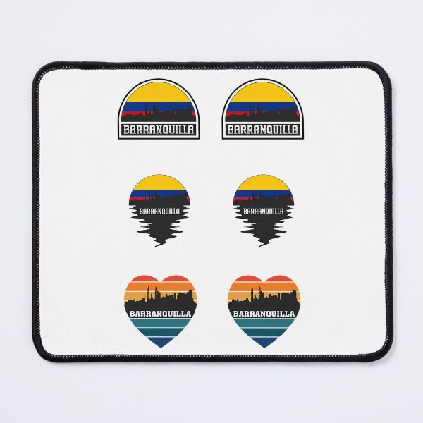 Item preview, Barranquilla Colombia Skyline Colombian Flag Travel Souvenir Sticker Pack Set X6 designed and sold by willardgarret.