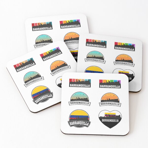 Item preview, Barranquilla Colombia Skyline Colombian Flag Travel Souvenir Sticker Pack Set X6 designed and sold by willardgarret.