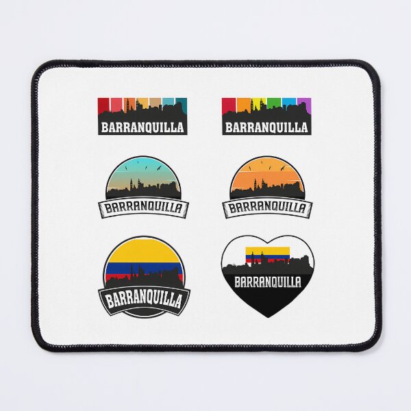 Item preview, Barranquilla Colombia Skyline Colombian Flag Travel Souvenir Sticker Pack Set X6 designed and sold by willardgarret.