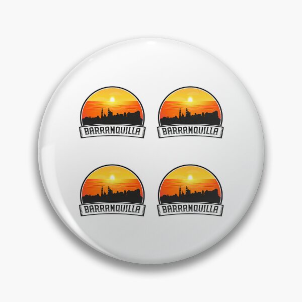 Item preview,  Barranquilla Colombia Skyline Vintage Sunset Travel Souvenir designed and sold by willardgarret.