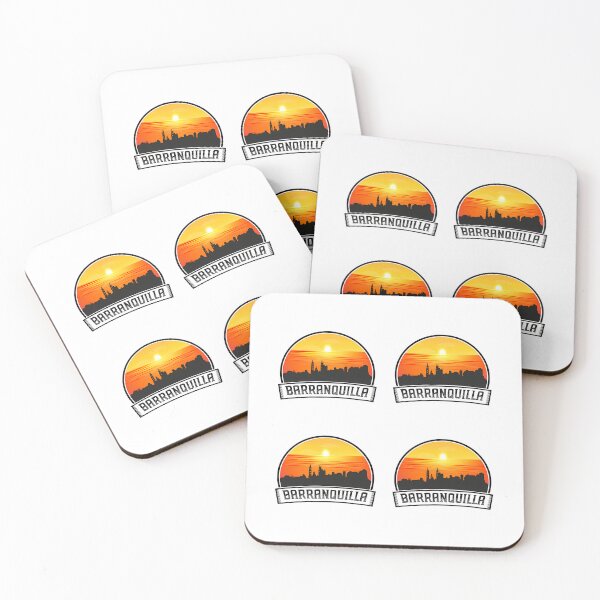 Item preview,  Barranquilla Colombia Skyline Vintage Sunset Travel Souvenir designed and sold by willardgarret.