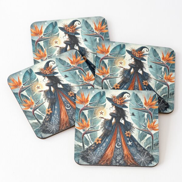 Item preview, Strelizia, the Flame Petal Witch designed and sold by Dream Bloom Gallery.
