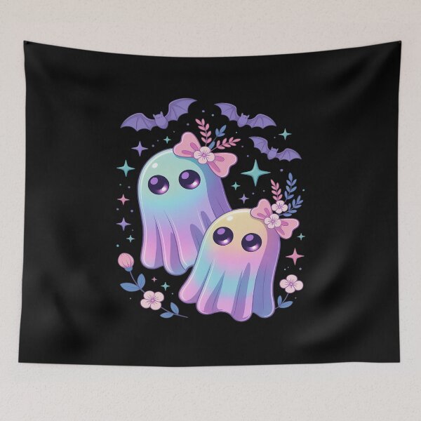 Item preview, Holo Cute Ghost Coquette Bow Halloween Spooky Season Girly designed and sold by JonBarnes22.