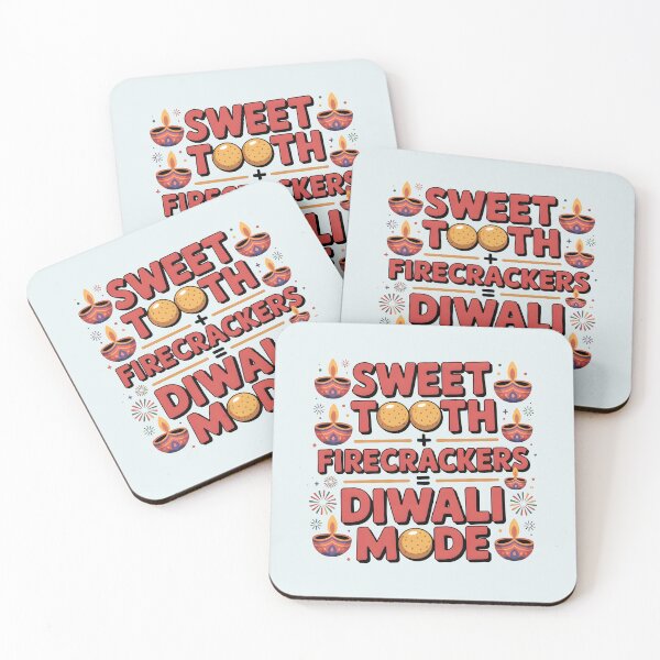 Item preview, Sweet Tooth + Firecrackers = Diwali Mode – Fun Festival Design designed and sold by Jollys-ArtShop.