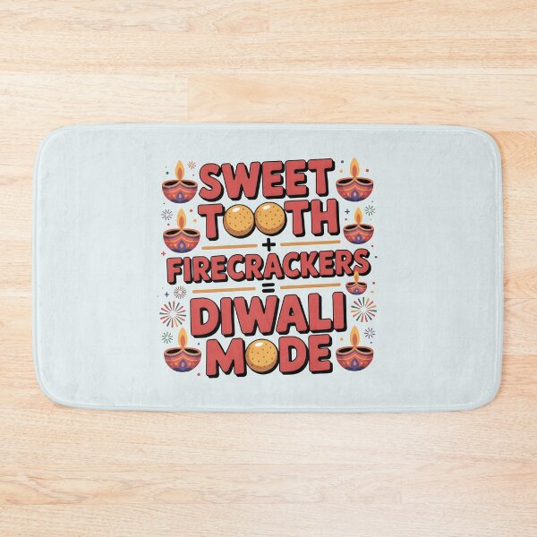 Item preview, Sweet Tooth + Firecrackers = Diwali Mode – Fun Festival Design designed and sold by Jollys-ArtShop.