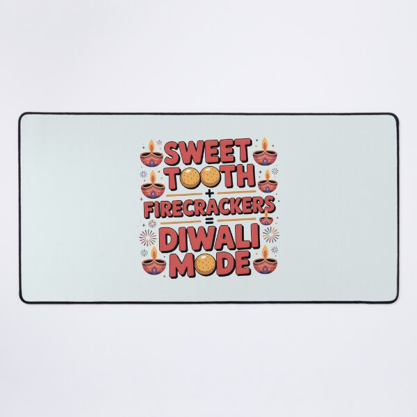 Item preview, Sweet Tooth + Firecrackers = Diwali Mode – Fun Festival Design designed and sold by Jollys-ArtShop.