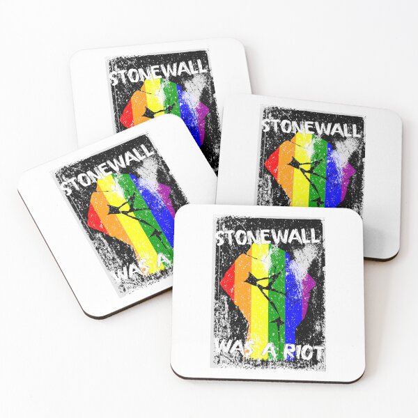 Item preview, Distressed Stonewall Was a Riot – LGBTQ+ Pride and Solidarity Fist designed and sold by DonDoodle.
