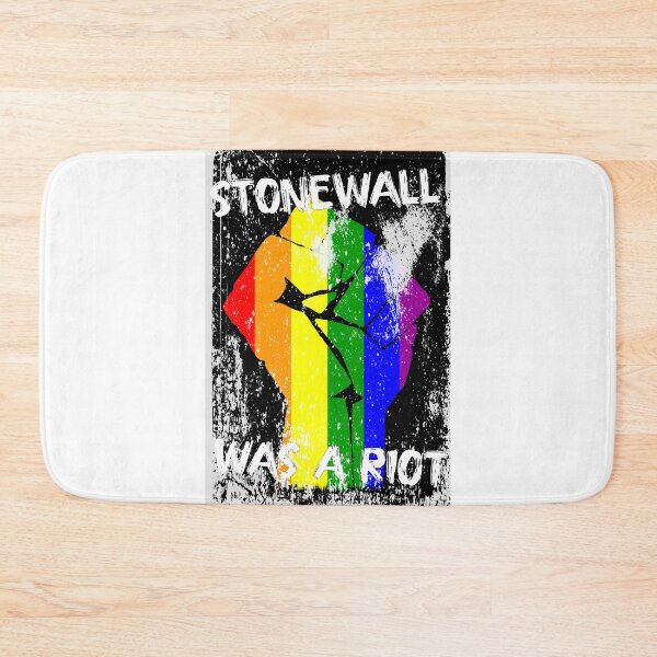 Item preview, Distressed Stonewall Was a Riot – LGBTQ+ Pride and Solidarity Fist designed and sold by DonDoodle.