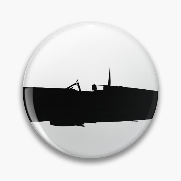 Item preview, Spitfire Silhouette on White designed and sold by Skyframe Aviation.