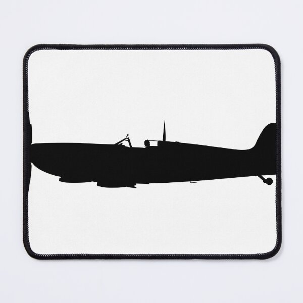 Item preview, Spitfire Silhouette on White designed and sold by Skyframe Aviation.
