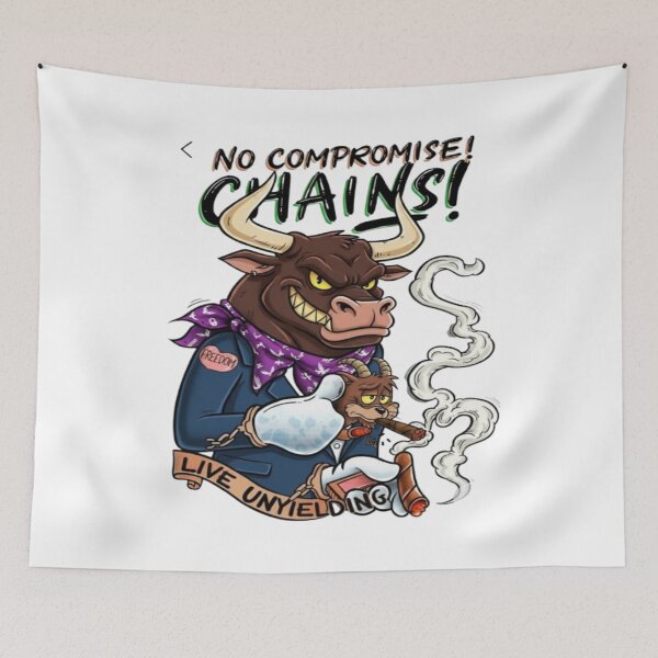 Item preview, No Compromise Chains! Bull and Goat Art designed and sold by My-Hoodies.