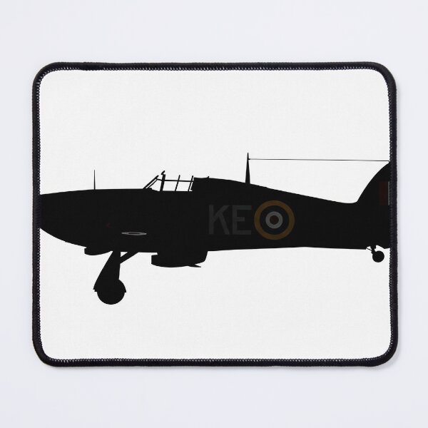Item preview, Hawker Hurricane Silhouette on White designed and sold by Skyframe Aviation.