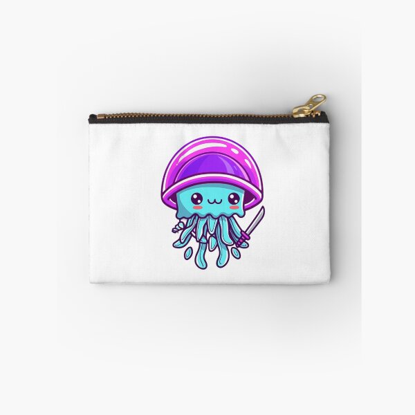 Item preview, Cute Chibi Jellyfish Samurai | Kawaii Neon Samurai Jellyfish Design designed and sold by ColorSplash123.