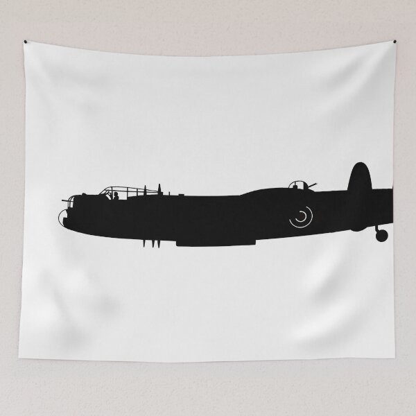 Item preview, Lancaster Bomber Silhouette on White designed and sold by Skyframe Aviation.