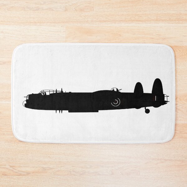 Item preview, Lancaster Bomber Silhouette on White designed and sold by Skyframe Aviation.