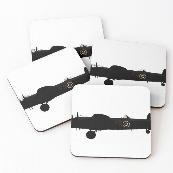 Item preview, Lancaster Bomber Silhouette on White designed and sold by Skyframe Aviation.