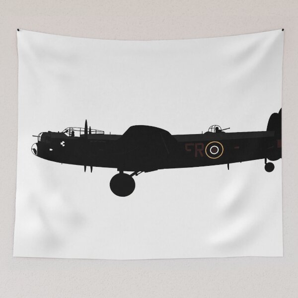 Item preview, Lancaster Bomber Silhouette on White designed and sold by Skyframe Aviation.
