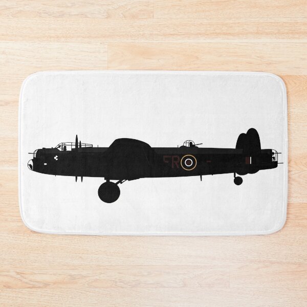 Item preview, Lancaster Bomber Silhouette on White designed and sold by Skyframe Aviation.