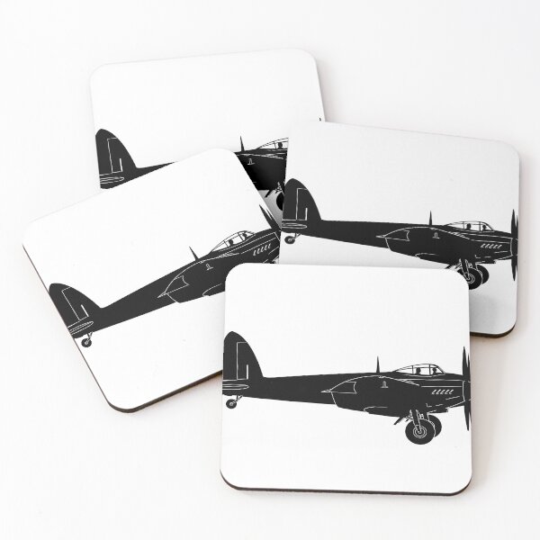 Item preview, De Havilland Mosquito Silhouette on White designed and sold by Skyframe Aviation.