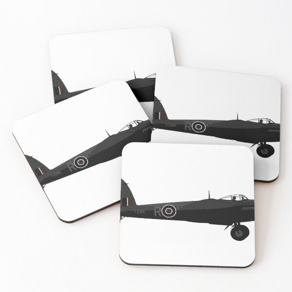 Item preview, De Havilland Mosquito Silhouette on White designed and sold by Skyframe Aviation.