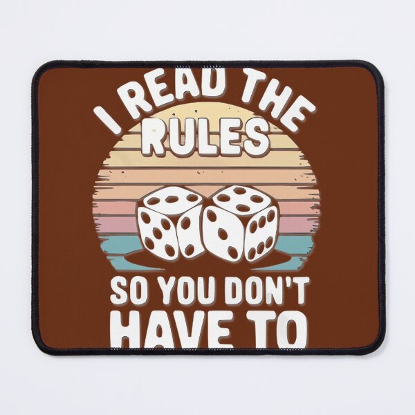 Item preview, I Read The Rules So You Don'T Have To Dice Retro | Limited Edition designed and sold by TerynChrzanowsk.