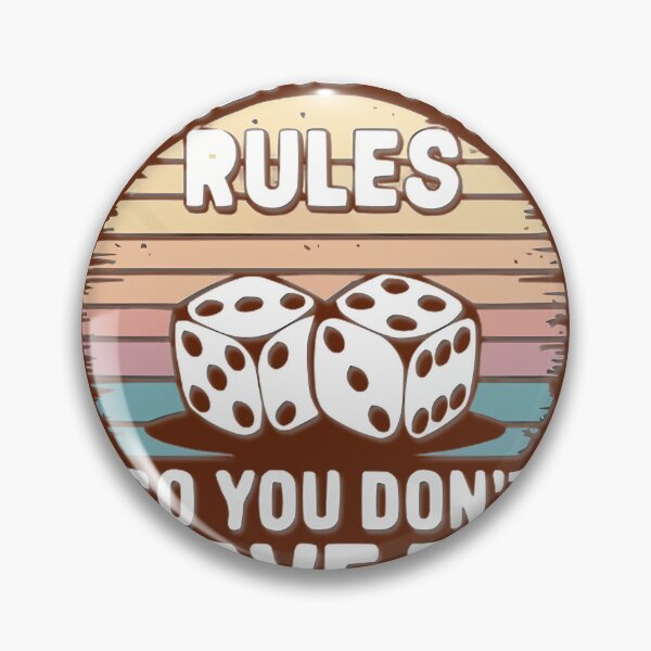 Item preview, I Read The Rules So You Don'T Have To Dice Retro | Limited Edition designed and sold by TerynChrzanowsk.