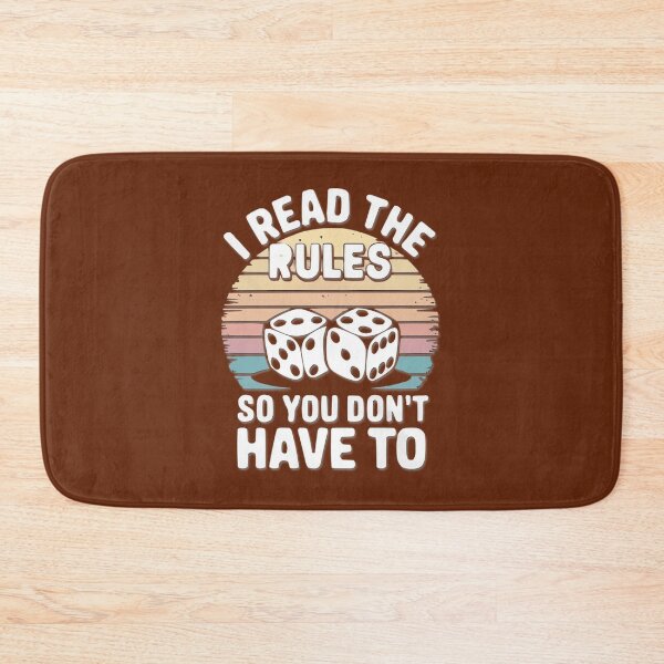 Item preview, I Read The Rules So You Don'T Have To Dice Retro | Limited Edition designed and sold by TerynChrzanowsk.