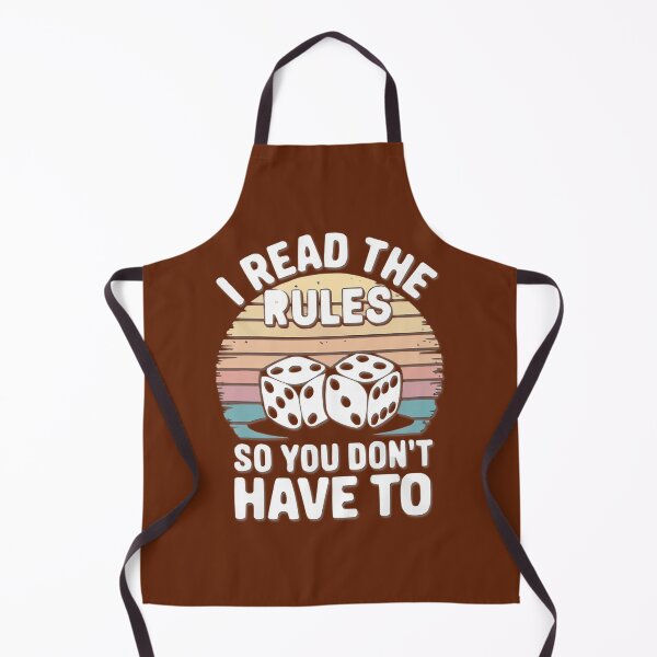 Item preview, I Read The Rules So You Don'T Have To Dice Retro | Limited Edition designed and sold by TerynChrzanowsk.