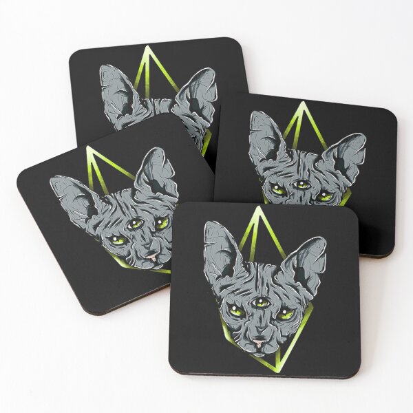 Item preview, Witchy Satanic Three Eyed Cat designed and sold by WatsonBeahan.
