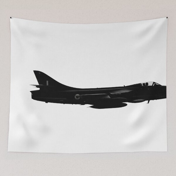 Item preview, Hawker Hunter Silhouette on White designed and sold by Skyframe Aviation.
