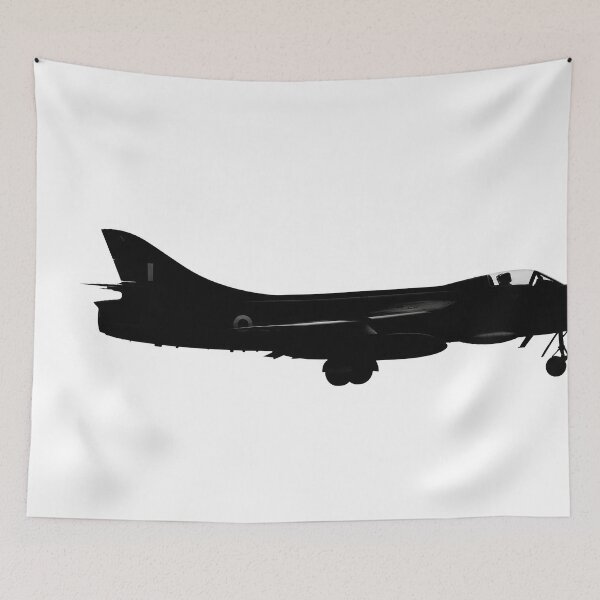 Item preview, Hawker Hunter Silhouette on White designed and sold by Skyframe Aviation.
